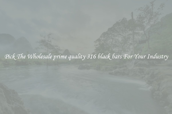 Pick The Wholesale prime quality 316 black bars For Your Industry