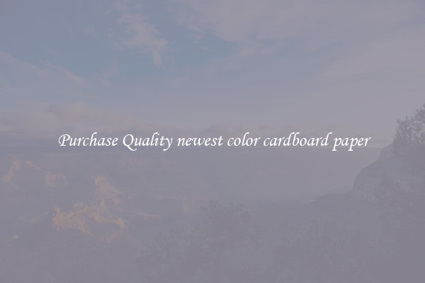 Purchase Quality newest color cardboard paper