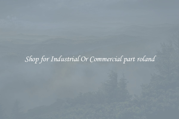 Shop for Industrial Or Commercial part roland