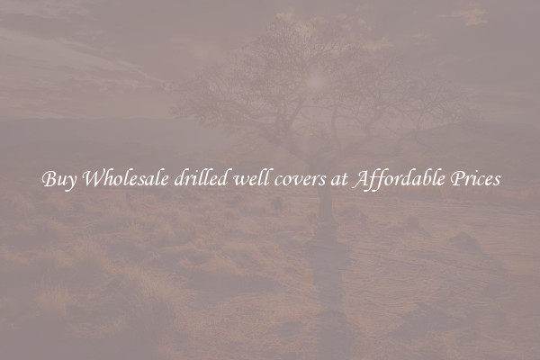 Buy Wholesale drilled well covers at Affordable Prices