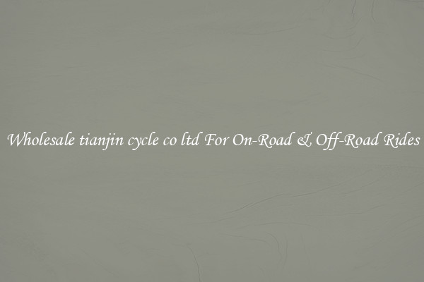 Wholesale tianjin cycle co ltd For On-Road & Off-Road Rides