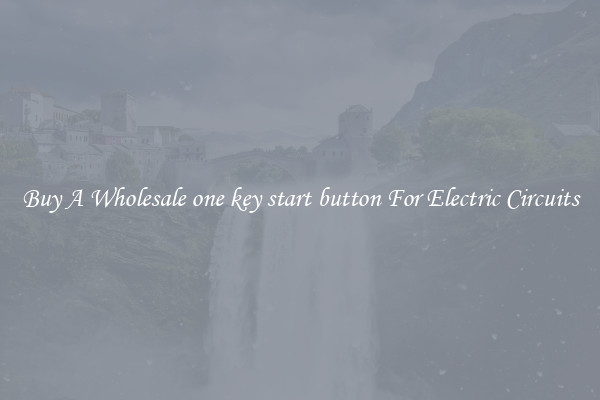 Buy A Wholesale one key start button For Electric Circuits