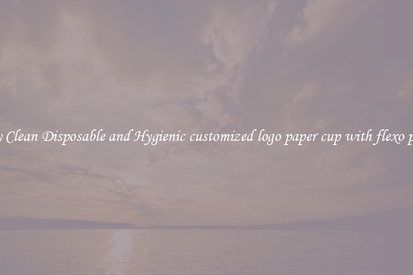 Buy Clean Disposable and Hygienic customized logo paper cup with flexo print
