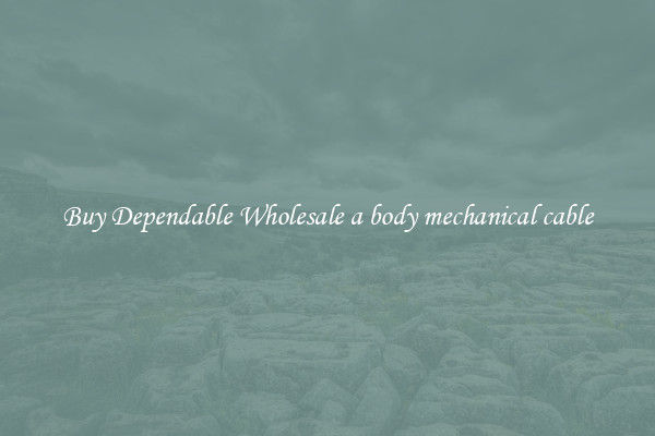 Buy Dependable Wholesale a body mechanical cable